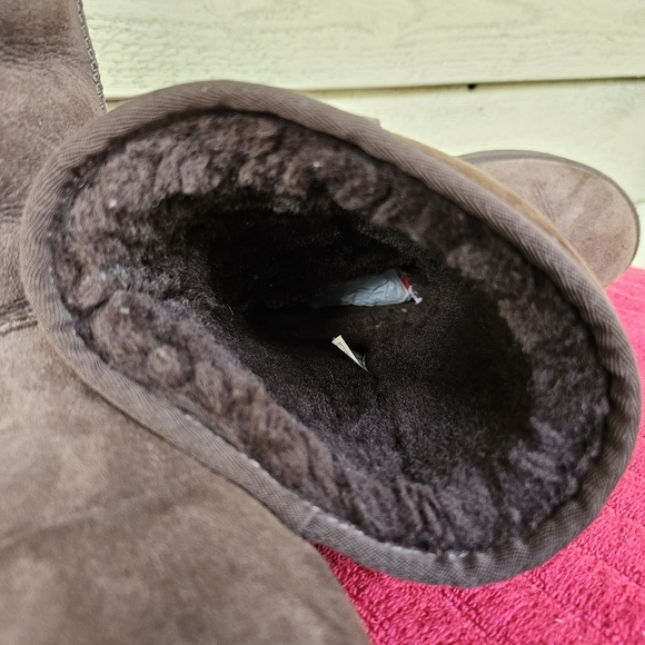 Ugg Australia Classic Tall Suede Sheepskin Lining Boots Women's Size:7 - Picture 8 of 9